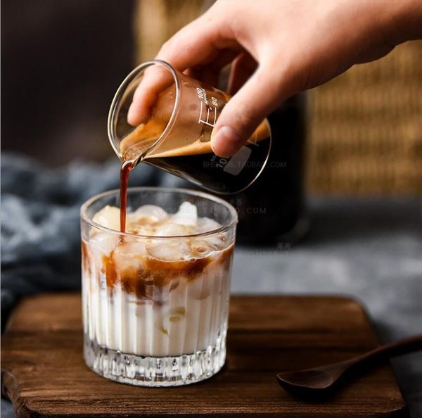 

classic vertical whisky glasses cup glass ice coffee cups american latte stripe wine water drinkware
