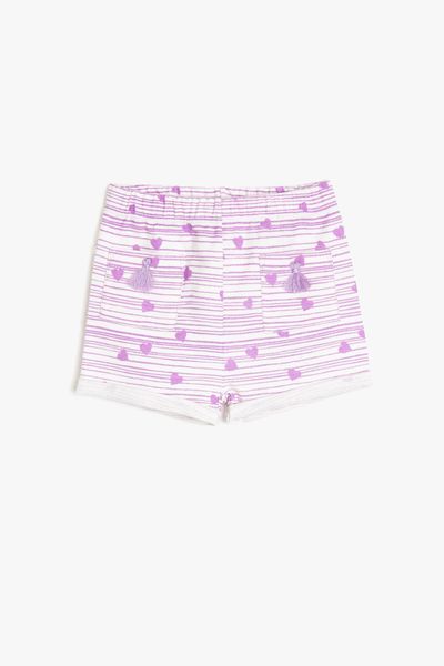 

coton kids purple children patterned sort, White;black