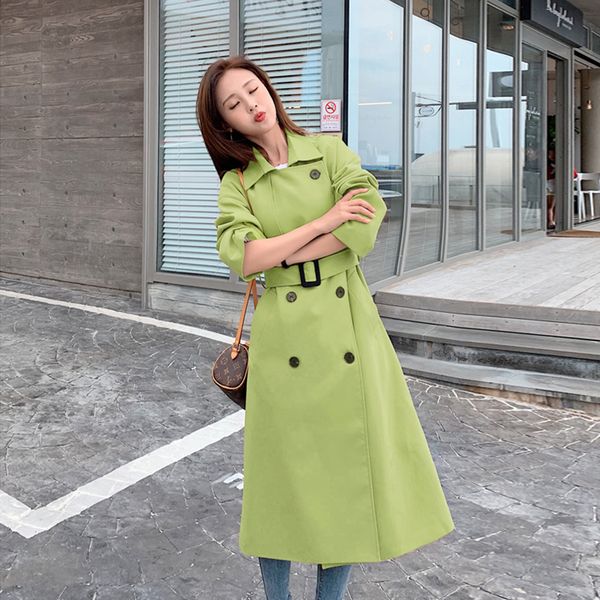 

new arrival holiday cute casual trench new fashion comfortable work style elegant trend temperamental autumn trench, Tan;black