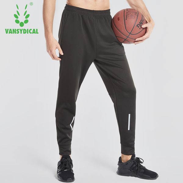 

running pants willarde men's elastic waist breathable basketball training trousers reflective fitness jogging sportswear, Black;blue
