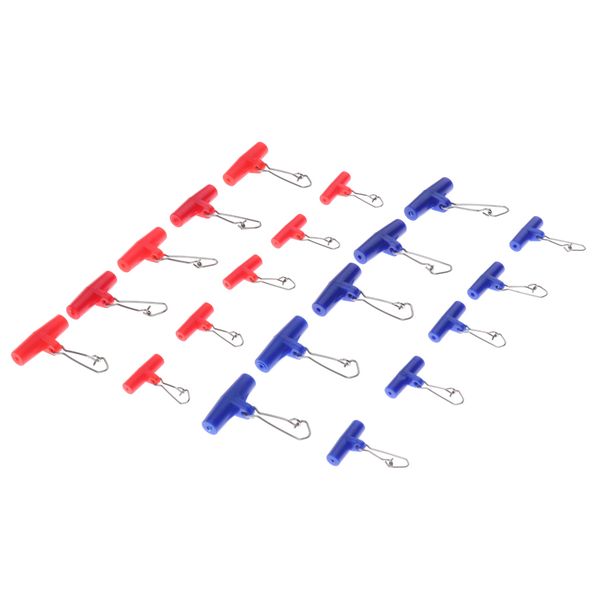 

20pcs zip slider high-strength fishing line sinker slider slides with hooked snap s & l