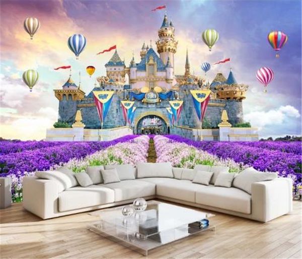 

custom any size 3d wallpaper hd castle fairy tale children's room 3d background wall customized wallpaper for walls home decoration