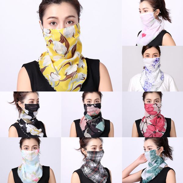 

tpqwt cycling scarf half face mask cool ice silk headscarf outdoor sports earloop breathable multifunction scarf bicycle anti-u, Black