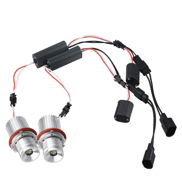 

2x led angel eye halo ring marker light bulb 20w for e65 e87 e39 e60 e61