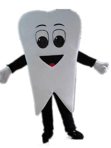 

2018 factory an tooth mascot costume for to wear, Red;yellow