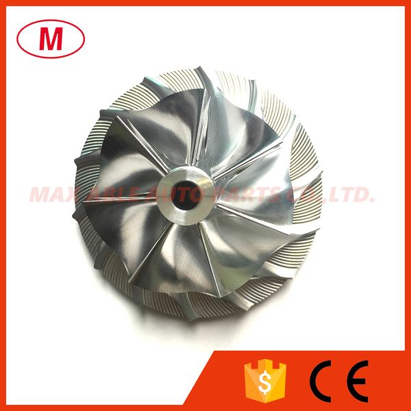 

k27 5070-123-2005/2006 54.68/76.69mm 7+7 blades turbo billet compressor wheel/aluminum 2618/milling wheel for 5327-988-7120 turbo cartridge