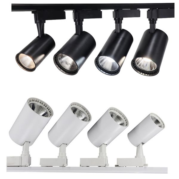 

led track light lamp 10w 30w 20w 40w track lamps lights lighting fixtures spotlights for shop clothing store home ac85-265v