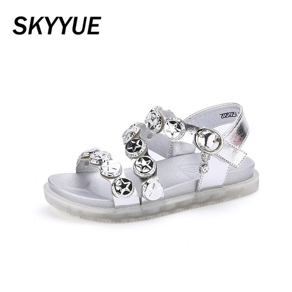 

summer kids princess sandals baby girls rivet casual sandals children soft shoes black beach fashion shoes 2020, Black;red