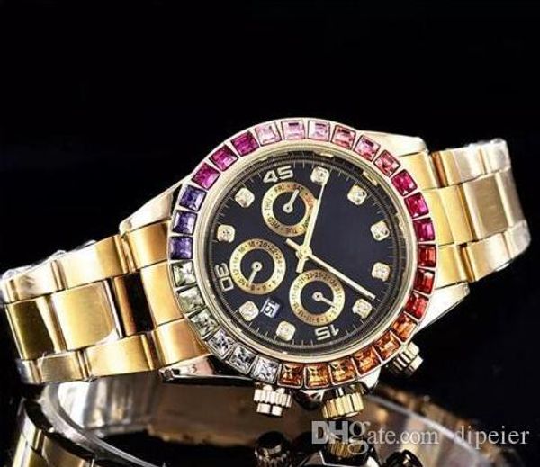 

Все циферблаты работают дамы квадратные часы цветок полный Алмаз золотые часы го