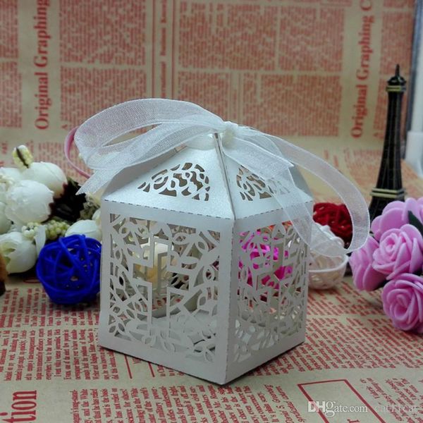 

paper laser cut out cross gift candy box wedding party favor boxes