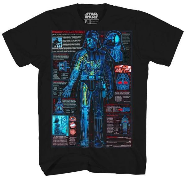 

schematic blueprint lightsaber mens graphic tee t-shirt apparel black, White;black