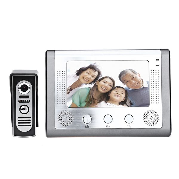 SY801M11 7 Polegadas TFT Tela Mãos Livres Vídeo Interfone Campainha Intercomunicador