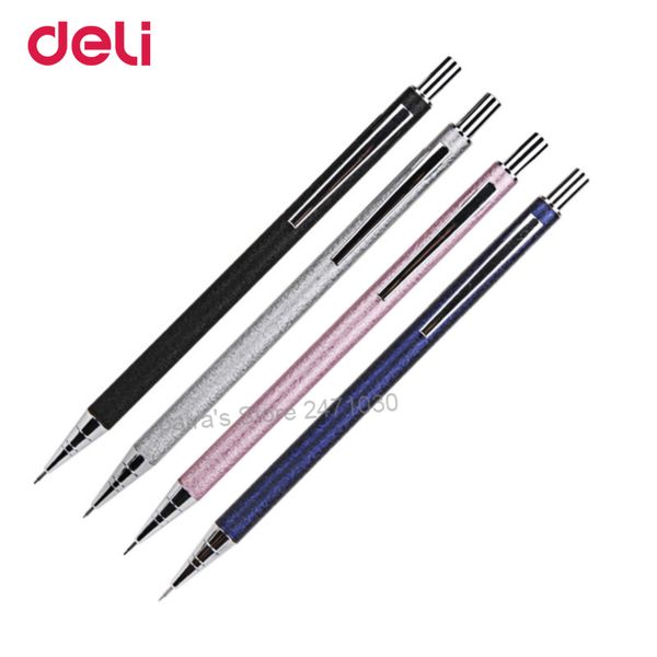 

deli mechanical pencil 0.5mm/0.7mm cute kawaii mechanical pencil colorful for kids student writing school supplies stationery, Blue;orange