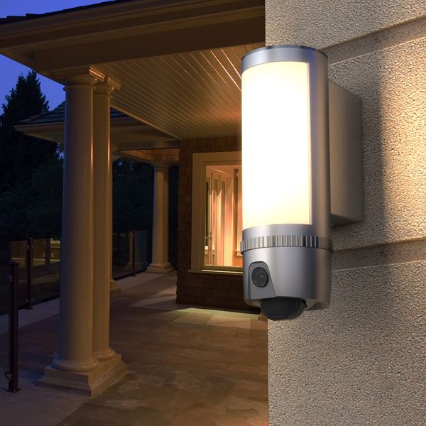 

Freecam l910 gray floodlight ecurity wifi camera motion detected hd1080p wall light ecurity ip camera two way talk with alarm