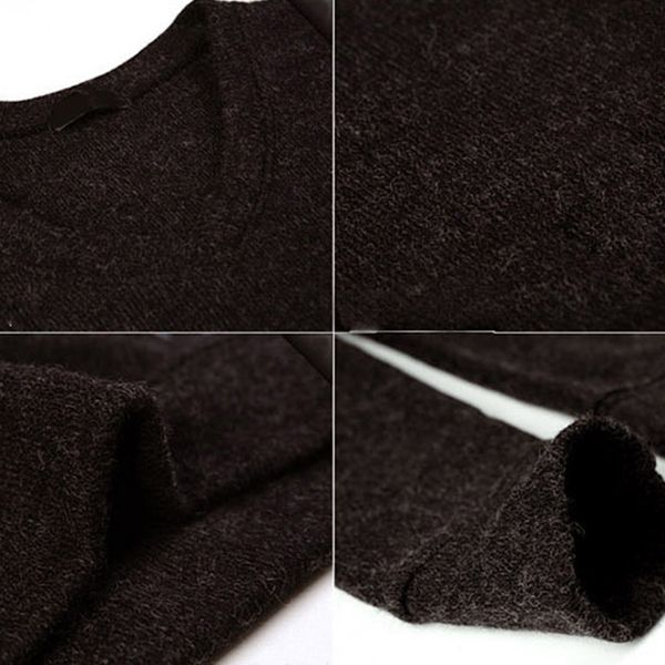 

autumn new british retro cotton slim sweater men's v-neck shirt, White;black