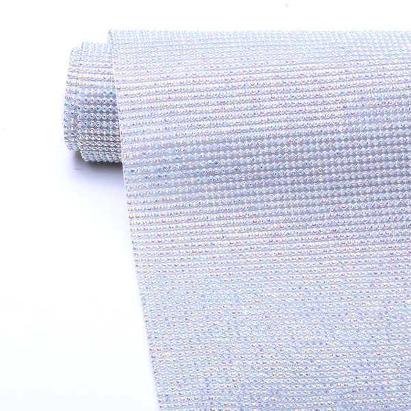 

bling bling mesh sheet rhinestone sliver + crystal ab fix sheet for fabric gbc-5, Black
