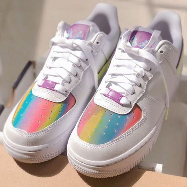 

2020 new designer low 1 easter skateboard shoes dunk one rainbow sports sneakers running shoes for men womens des chaussures schuhe off