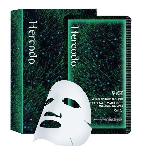 

Hercodo 10 шт. Deepsea водоросли маска для лица Уход за кожей лица лист завернутый маска для лица увлажняющий морщин лифт антивозрастной красоты маска Box
