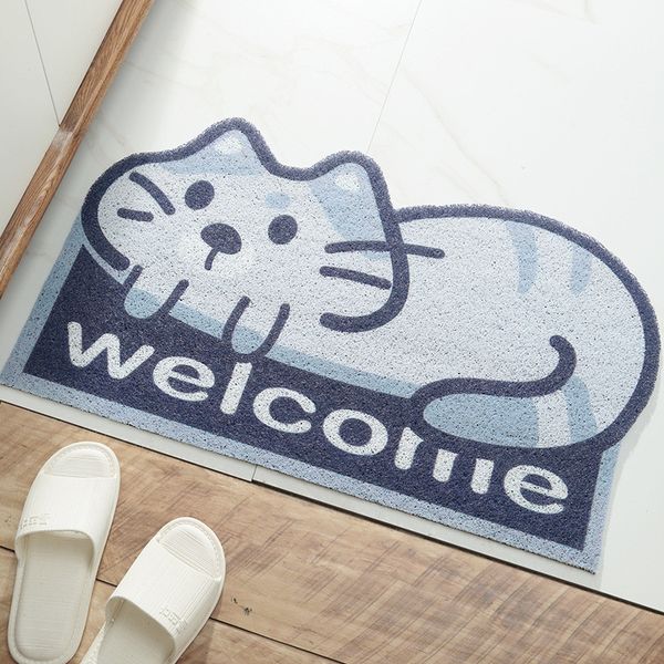 

dog cat shape irregular 3d carpet living room cartoon dust proof doormat hallway floor mat kitchen rug dirt trapper entrance rug