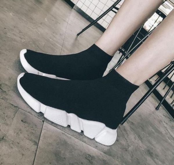 

2018 luxury Speed sock high quality Speed Trainer casual shoes for men and women shoes Speed stretch-knit shoes Mid sneakers size 36-45