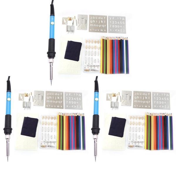 

77pcs soldering iron wood burning kit adjustable carving pyrography tool