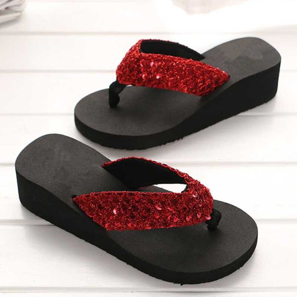

rhinestone women slippers flip flops summer women crystal bling beach slides sandals casual shoes slip on slipper bath shoes, Black