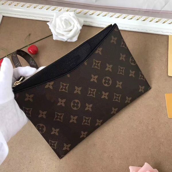 

2019 new leather wallet fashion men clutch bag business bags wild women envelope purse phone bag sale