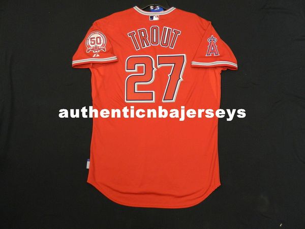

majestic los angeles #27 mike trout cool base rookie jersey mens stitched wholesale big and tall size xs-6xl baseball jerseys, Black;blue