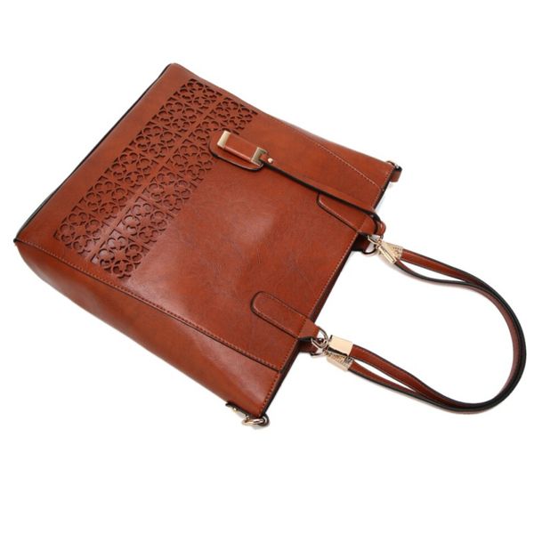 

pu leather women handbags shoulder bag handle bags satchel bags large capacity hollow purse messenger tote bag high quality