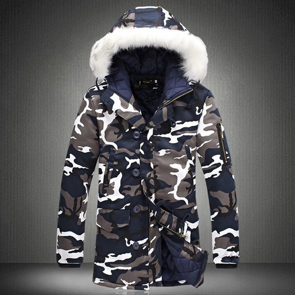 

winter jacket men 2019 camouflage army thick warm coat men's parka coat male fashion hooded parkas men m-4xl plus size t190910, Black