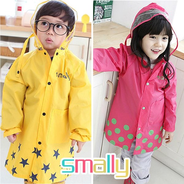 

smally cute style garden children's garden cute cartoon style children's raincoat baby poncho cartoon poncho raincoat kindergarten, Red;brown