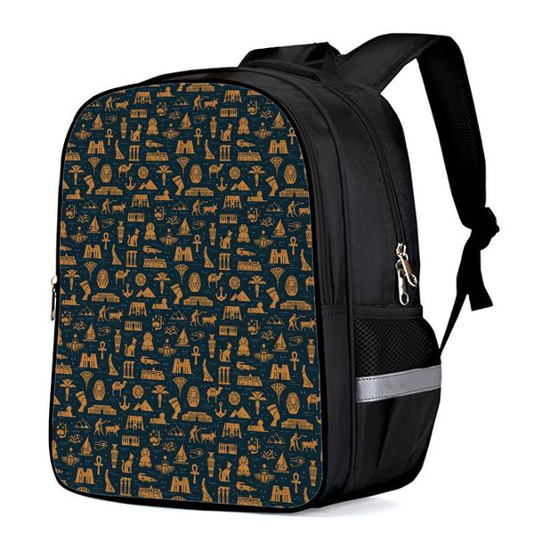 

texture egypt animal pattern simple student schoolbag boys and girls backpacks fashion backpacks