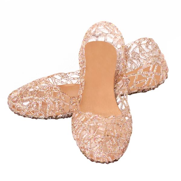 

fashion summer breathable women shoes jelly sandals nest mesh flats for women hollow out mesh flats, Black