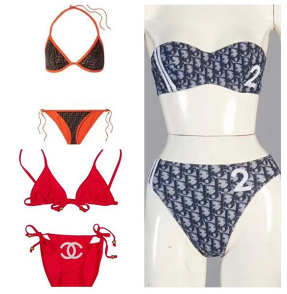 

De igner lady bikini wim uit brand letter printed brand wimwear bikini for women luxury two piece female bikini bathing uit