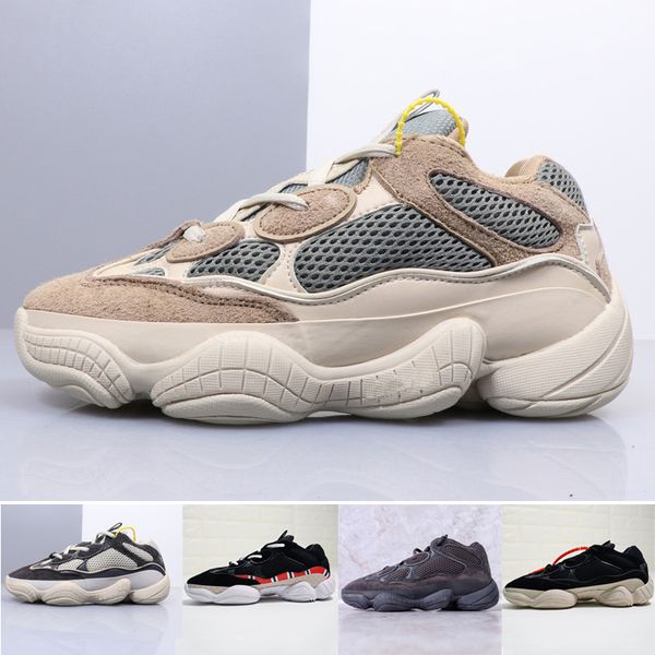 

new designer casual shoes kanye west 500 wave runner mens women desginer shoes off original black grey running shoes sports sneakers