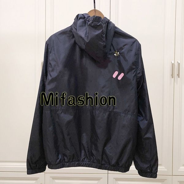 

19 europe pari kaw cooperate hooded jacket treet kateboard embroidery bee anti uv coat thin windproof jacket