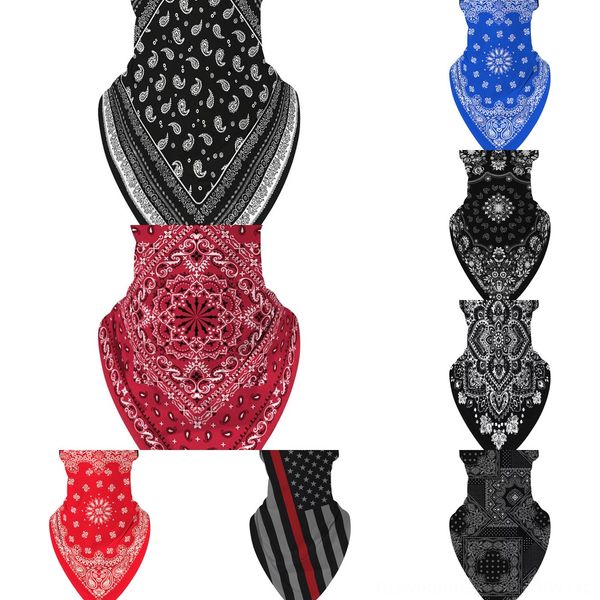 

socbc 2020 hot sell outdoor mask легкая маска для лица шарф солнцезащитный шарф маски для верховой езды защитный шелковый носовой платок, Black