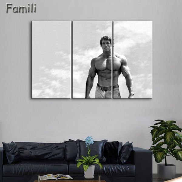 

3pcs wall art poster bodybuilding exercise fitness sports painting canvas printing unframed modular pictures cuadros decor