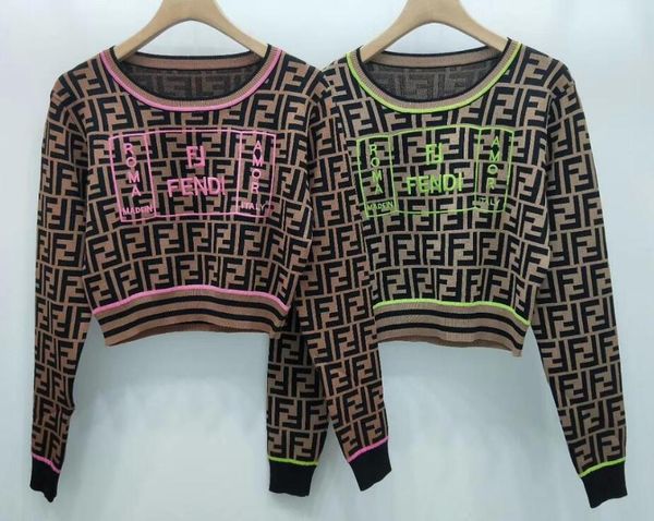 

2019 luxury italy ladies sweaters printing long sleeve women knitting sweatshirt femme, White;black
