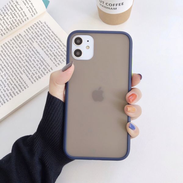 

mobile accessories skin feeling case for iphone 11 pro max matte texture phone cover pc+tpu frosted phone case