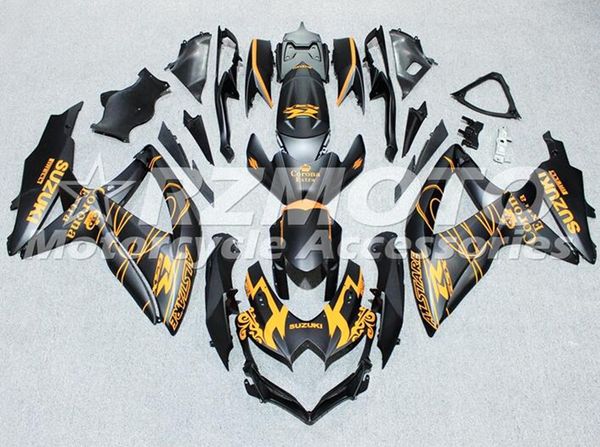 

4 gifts injection mold new abs motorcycle fairings set fit for suzuki gsx-r600 gsx-r750 600 750 k8 2008 2009 2010 08 09 10 black yellow