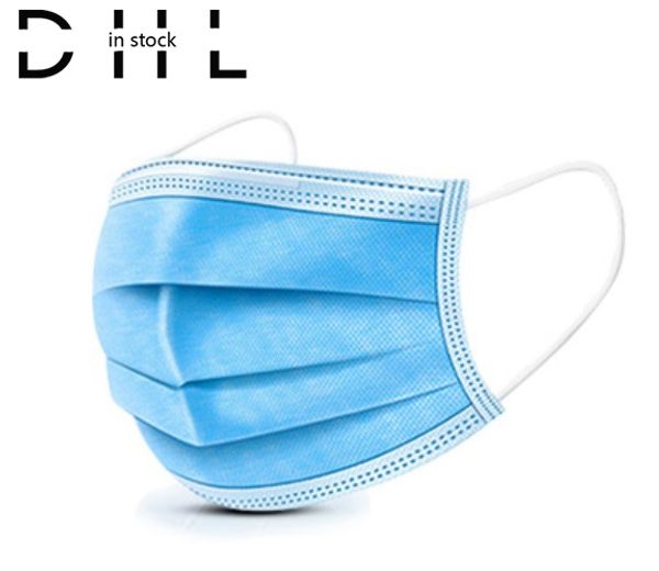 

sell 50pcs disposable face masks 3-layer dustproof mouth anti pm2.5 safety masks men and women disposable face masks