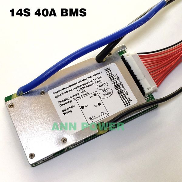 

& Parts Battery ccessories & Charger Accessories 14 Li-ion battery BMS 14S 48V 20A, 30A and 40A BMS For 14S 51.8V