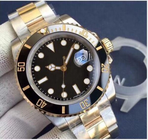 

new 2813 ceramic bezel mens mechanical stainless steel automatic movement watch sports self-wind waterproof watches luminous wristwatch, Slivery;brown