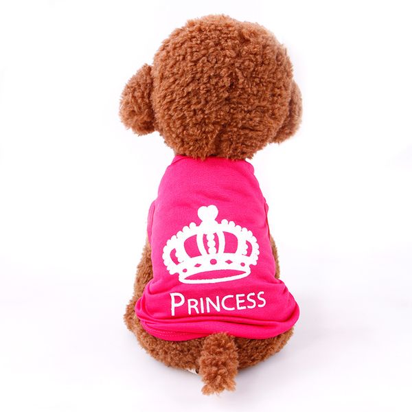 

crown dog clothes soft princess clothing for dog pet accessories pug chihuahua small dog clothes supplies coat ing