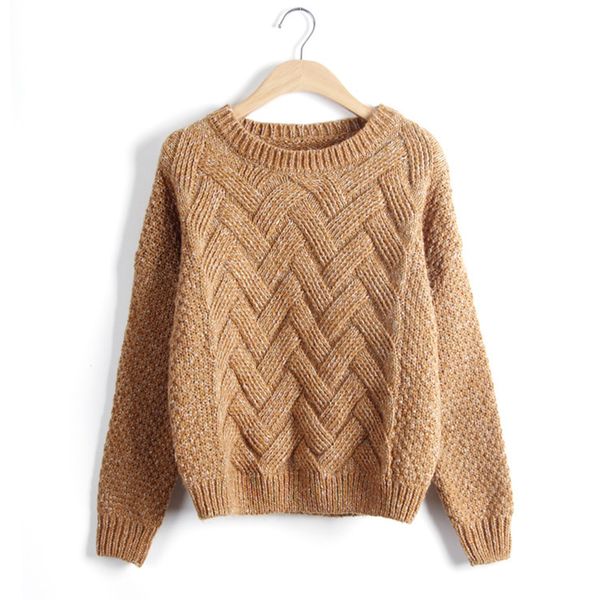 

women pullovers female casual sweater plaid o-neck autumn and winter style jumper, White;black