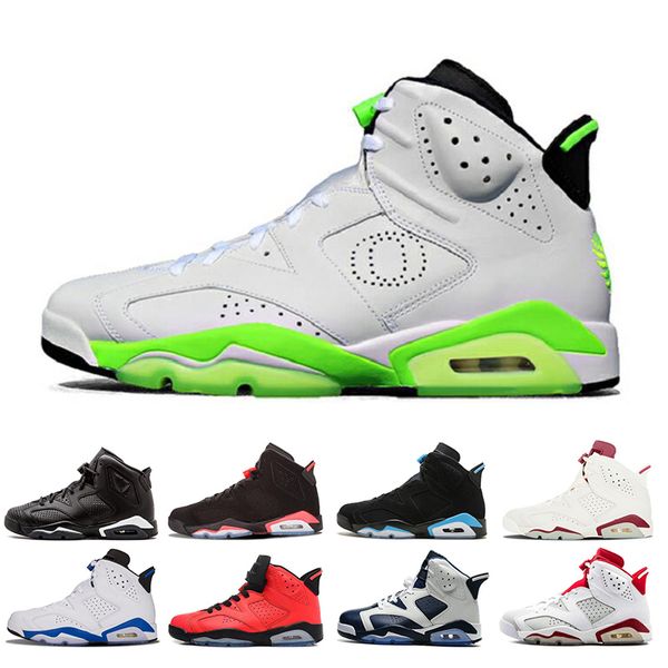 

classic 6 6s men basketball shoes infrared bred travis scotts unc psg flint carmine mens trainers sports sneakers us 7-13