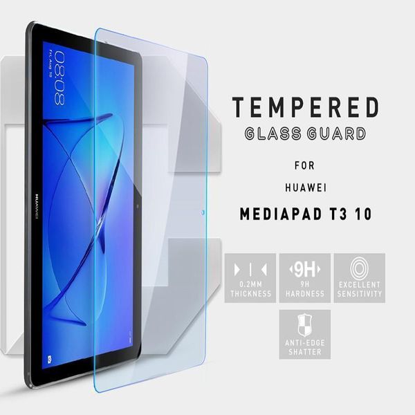 

9h закаленное стекло для huawei media pad t3 10 screen protector tablet 9.7\ " закаленное стекло tablet screen protectors пленка 2.5 d