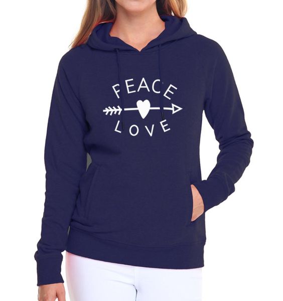 

hip-hop women long sleeve sweatshirts peace & love letters print 2019 tracksuits moleton feminino femme harajuku brand hoodies, Black