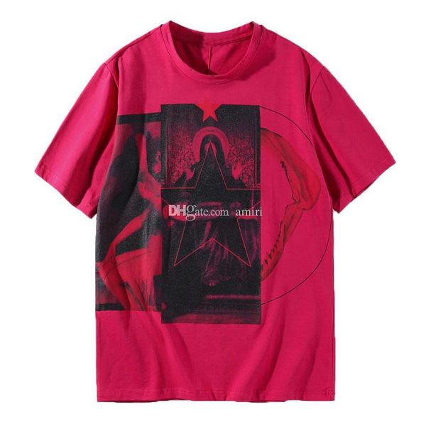 

luxury mens designer t shirt men women printing short sleeves mens casual tees red, White;black